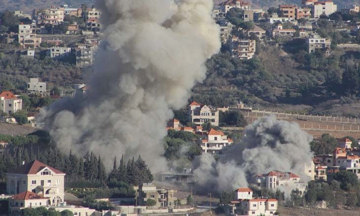 Destruction du Liban suite à un bombardement israélien